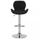 2 db fekete bársony bárszék