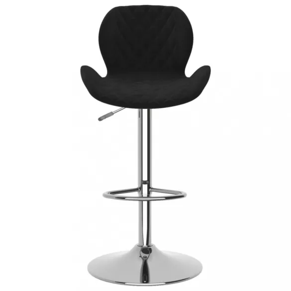 2 db fekete bársony bárszék