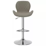 2 db világosszürke bársony bárszék