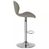 2 db világosszürke bársony bárszék