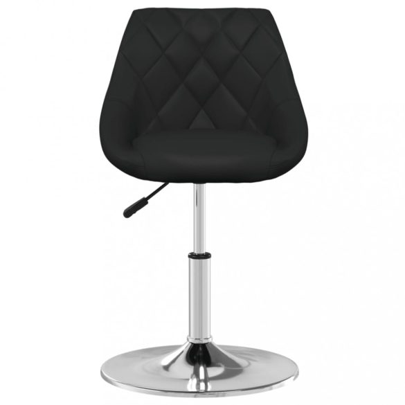 fekete műbőr étkezőszék