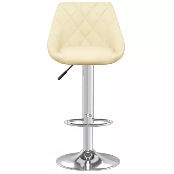 2 db krémszínű műbőr bárszék