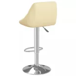 2 db krémszínű műbőr bárszék