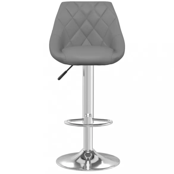 2 db szürke műbőr bárszék