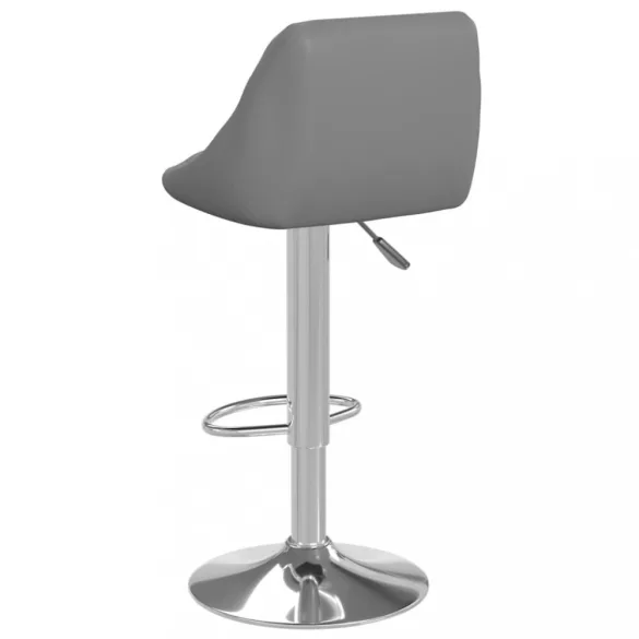 2 db szürke műbőr bárszék