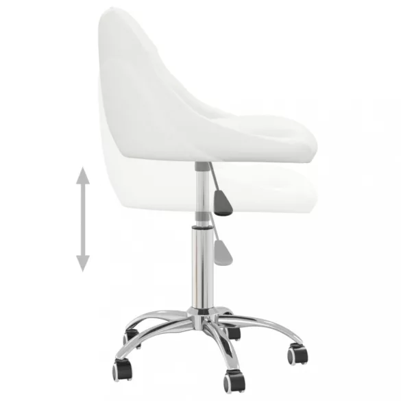 fehér műbőr forgó irodaszék