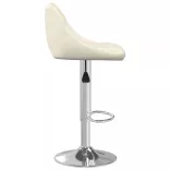 2 db krémszínű bársony bárszék