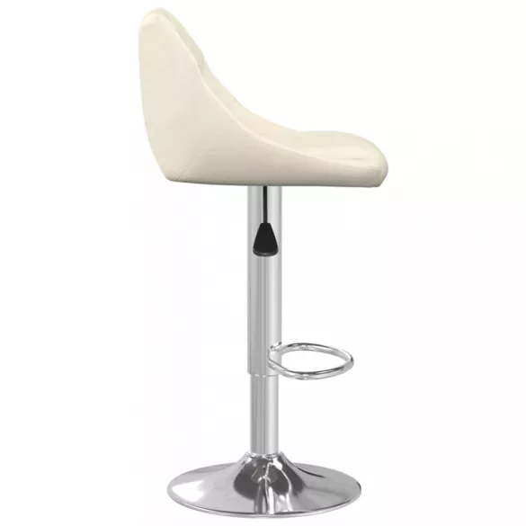 2 db krémszínű bársony bárszék