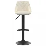 2 db krémszínű bársony bárszék