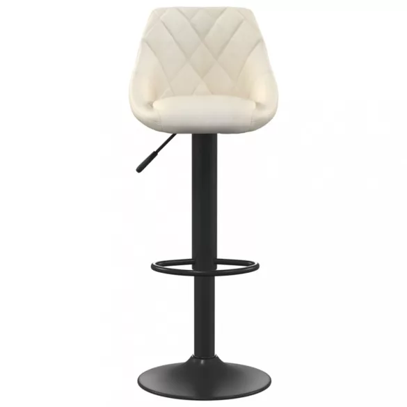 2 db krémszínű bársony bárszék