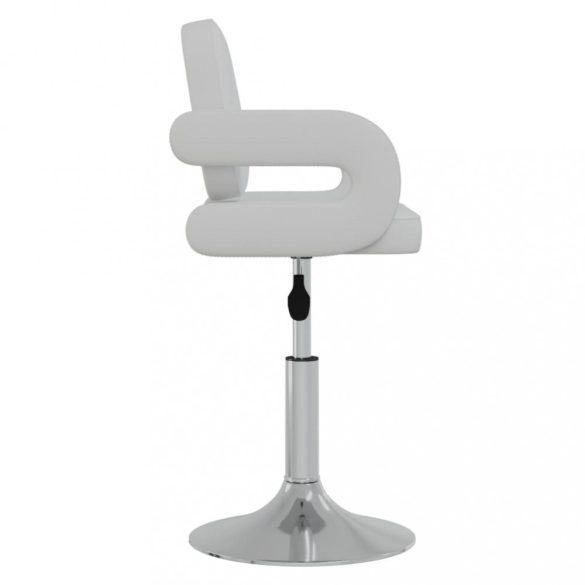 2 db fehér műbőr forgó étkezőszék