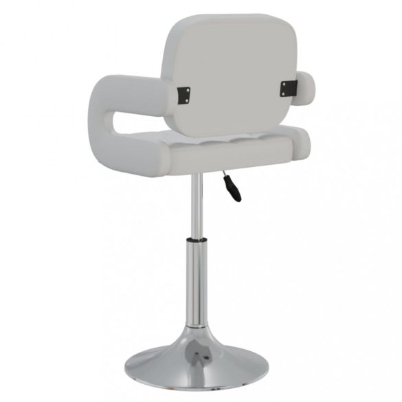 2 db fehér műbőr forgó étkezőszék