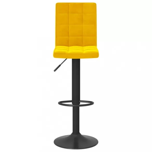 2 db mustársárga bársony bárszék