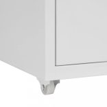 szürke fém mobil iratszekrény 28 x 41 x 69 cm