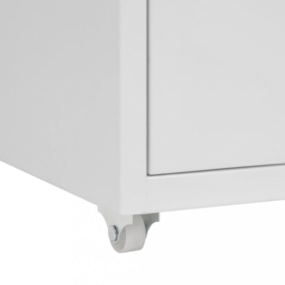 szürke fém mobil iratszekrény 28 x 41 x 69 cm