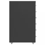 antracitszürke fém mobil iratszekrény 28 x 41 x 69 cm