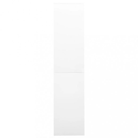 fehér acél tolóajtós irodai szekrény 90 x 40 x 180 cm