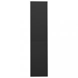 antracitszürke acél tolóajtós irodai szekrény 90 x 40 x 180 cm