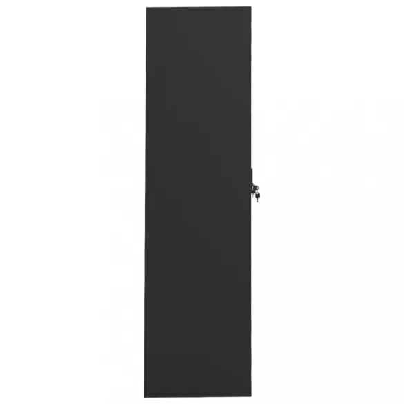 antracitszürke acél ruhásszekrény 80 x 50 x 180 cm