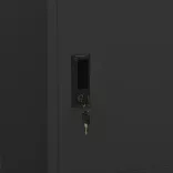 antracitszürke acél ruhásszekrény 80 x 50 x 180 cm