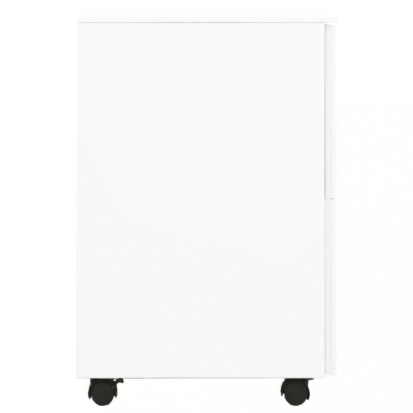 fehér acél mobil iratszekrény 39 x 45 x 67 cm