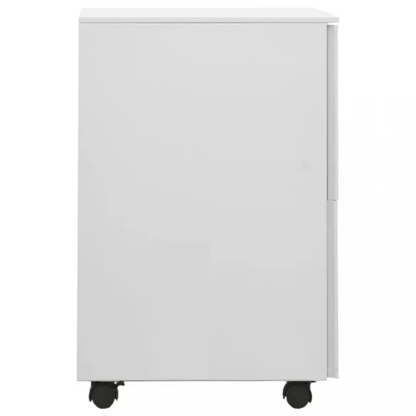 világosszürke acél mobil iratszekrény 39 x 45 x 67 cm
