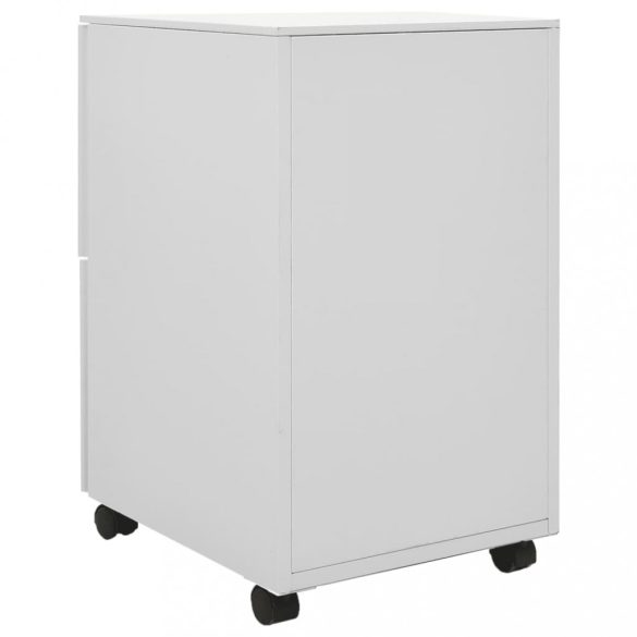 világosszürke acél mobil iratszekrény 39 x 45 x 67 cm