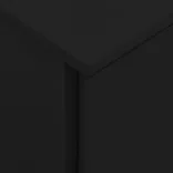 fekete acél mobil iratszekrény 39 x 45 x 67 cm