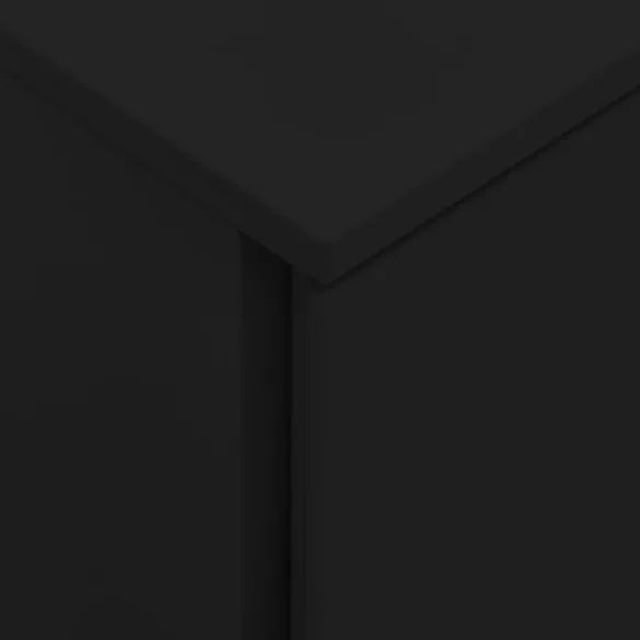 fekete acél mobil iratszekrény 39 x 45 x 67 cm