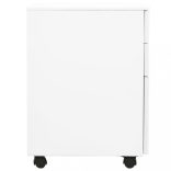 fehér acél mobil iratszekrény 39 x 45 x 60 cm