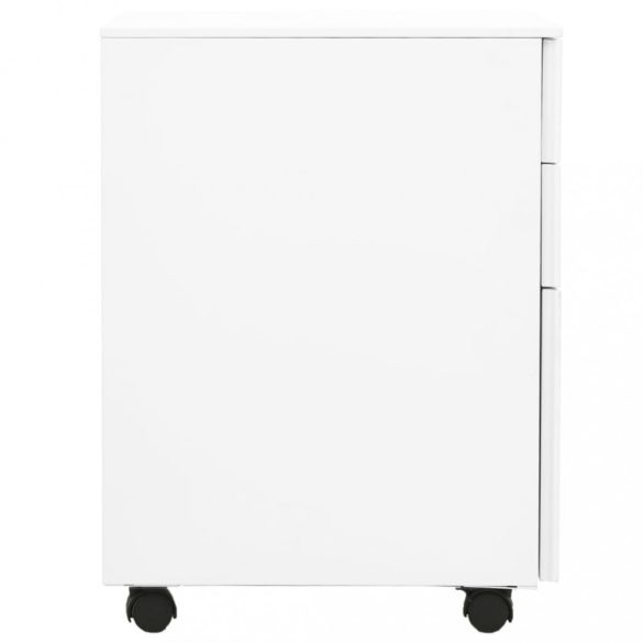 fehér acél mobil iratszekrény 39 x 45 x 60 cm