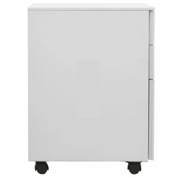 világosszürke acél mobil iratszekrény 39 x 45 x 60 cm
