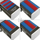 világosszürke acél mobil iratszekrény 30 x 45 x 59 cm