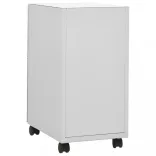 világosszürke acél mobil iratszekrény 30 x 45 x 59 cm