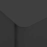 antracitszürke acél mobil iratszekrény 30 x 45 x 59 cm