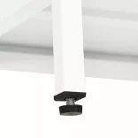 fehér acél és üveg TV-szekrény 90 x 30 x 44 cm