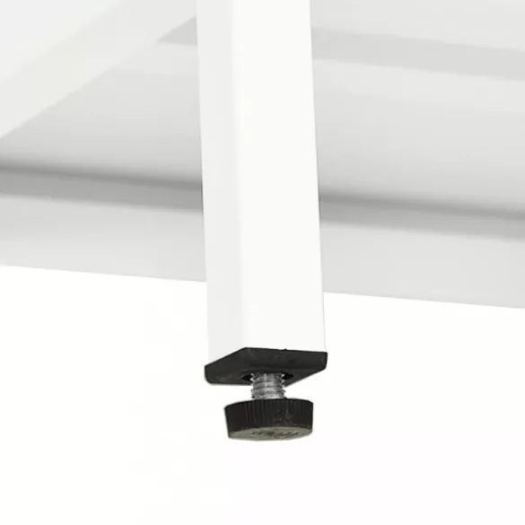 fehér acél és üveg TV-szekrény 90 x 30 x 44 cm