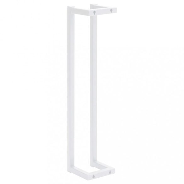 fehér acél törölközőtartó 12,5 x 12,5 x 60 cm