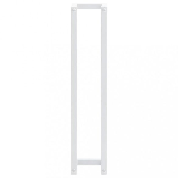 fehér acél törölközőtartó 12,5 x 12,5 x 60 cm