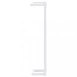 fehér acél törölközőtartó 12,5 x 12,5 x 60 cm