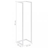 fehér acél törölközőtartó 25 x 20 x 95 cm