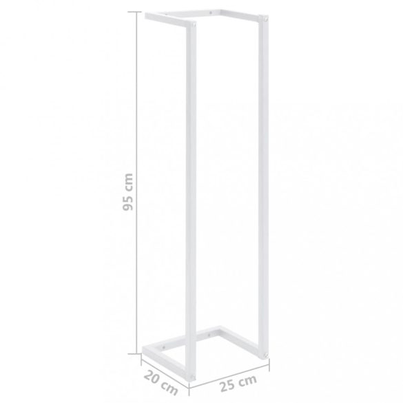fehér acél törölközőtartó 25 x 20 x 95 cm