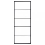 fekete acél törölközőtartó 45 x 10 x 115 cm