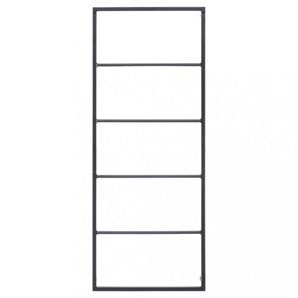 fekete acél törölközőtartó 45 x 10 x 115 cm