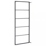 fekete acél törölközőtartó 45 x 10 x 115 cm