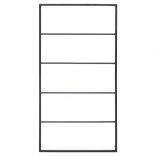 fekete acél törölközőtartó 60 x 10 x 116 cm