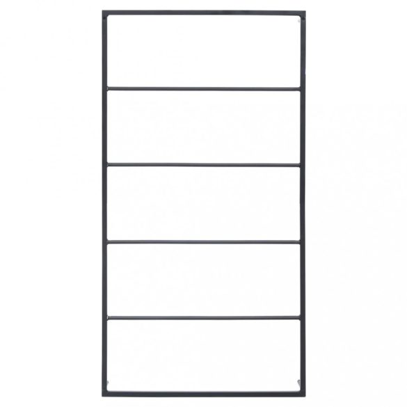 fekete acél törölközőtartó 60 x 10 x 116 cm