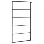 fekete acél törölközőtartó 60 x 10 x 116 cm