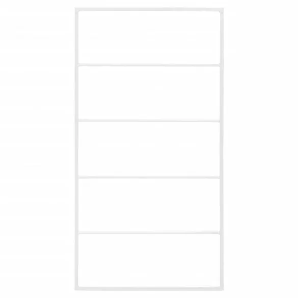 fehér acél törölközőtartó 60 x 10 x 116 cm