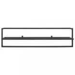 fekete vas törölközőtartó 95 x 25 x 22 cm